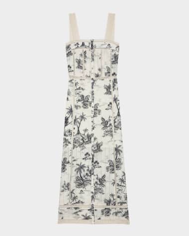 Zadig & Voltaire Renaid Tropical Island Midi Dress