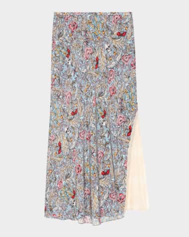 Zadig & Voltaire Jayla Soft British Flowers Skirt