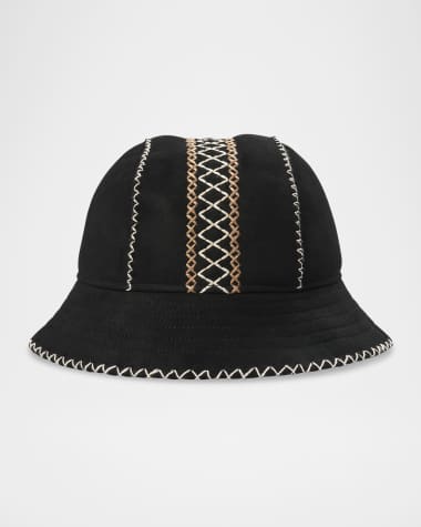 UGG Atherson Embroidered Shearling Hat