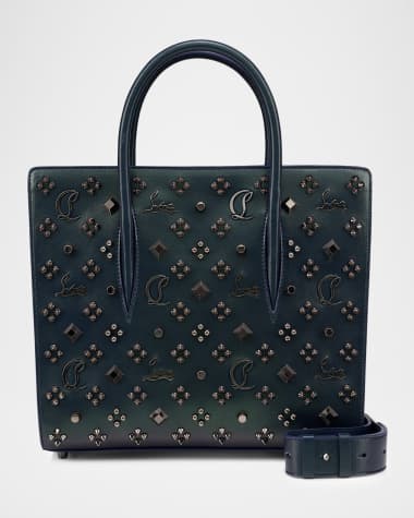 Christian Louboutin Paloma Medium Top-Handle Bag in Loubinthesky Perle Leather