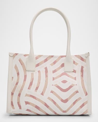 Christian Louboutin Nastroloubi Toile Enduit Gaagal Small Tote Bag in Canvas