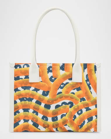 Christian Louboutin Nastroloubi Toile Enduit Gaagal Small Tote Bag in Canvas