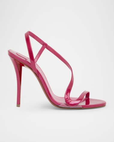 Christian Louboutin Rosa Z Patent Red Sole Sandals