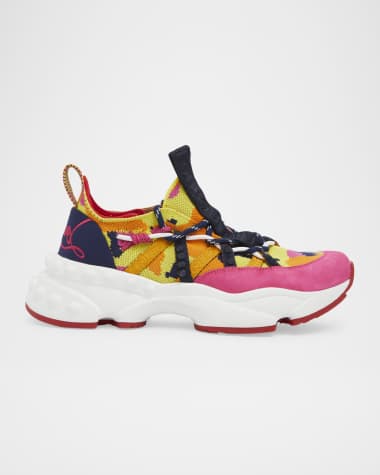 Christian Louboutin Trailrun Donna Multi Red Sole Sneakers