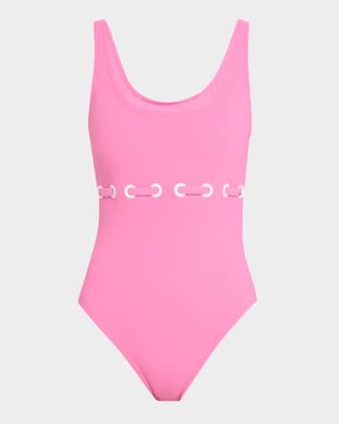 Karla Colletto Lula Round-Neck Silent Underwire One-Piece Swimsuit