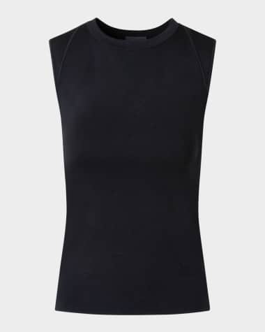 Akris Fitted Crewneck Top