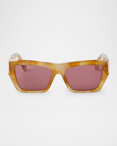 Palm Angels Hollywood Cat-Eye Acetate Sunglasses