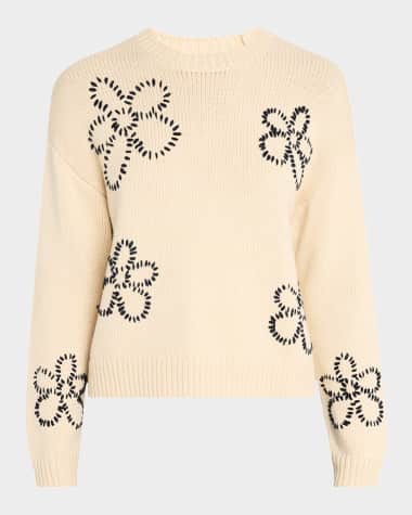 Rails Zoey Stitched Daisy Sweater
