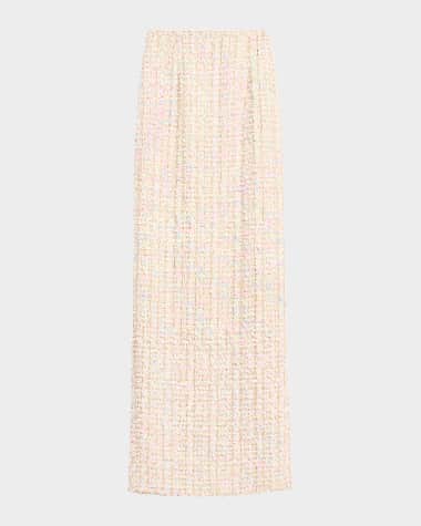 Sergio Hudson Tweed Maxi Skirt