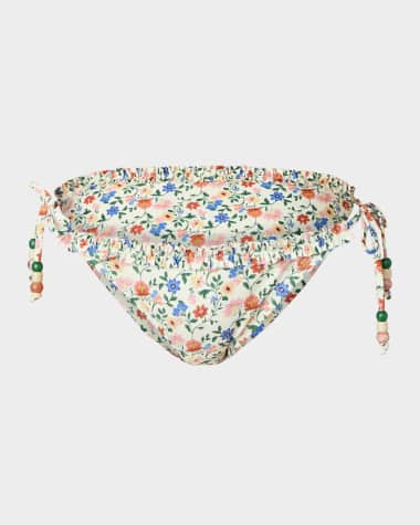 Shoshanna Floral Ruffle Bikini Bottoms