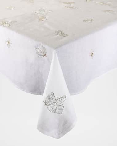 Kim Seybert Monarch Garden Tablecloth, 66" x 126"