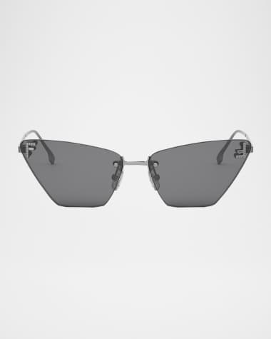 Fendi FE4160US Cat-Eye Crystalized Logo Sunglasses