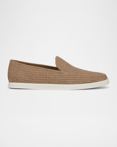 Vince Men's Sonoma Woven Suede Loafers