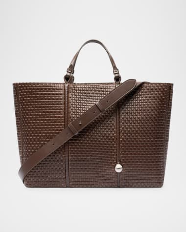 Jacquemus Le Cabas Woven Leather Tote Bag