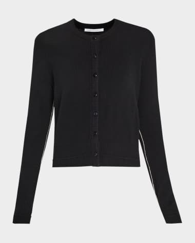 MARIA MCMANUS Cashmere Crewneck Petite Cardigan