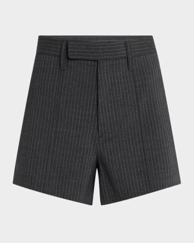 MARIA MCMANUS High-Rise Pintuck Shorts