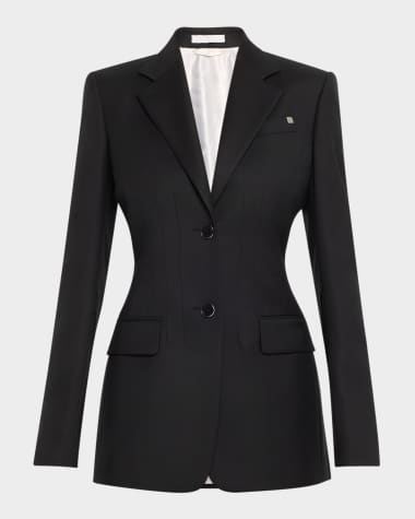 Helmut Lang Darted Wool Blazer