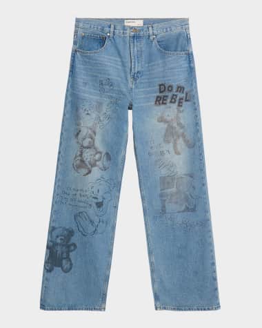 Domrebel Men's Hops Bootcut Jeans