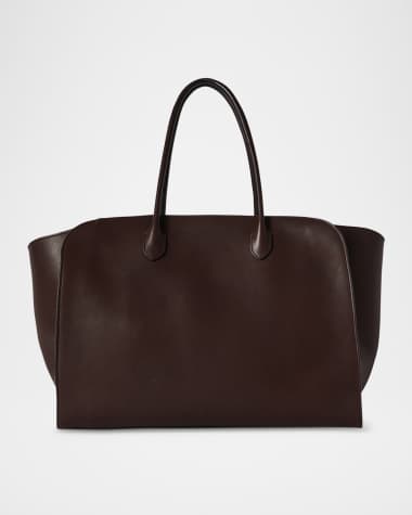 THE ROW Marlo 17 Tote Bag in Saddle Leather