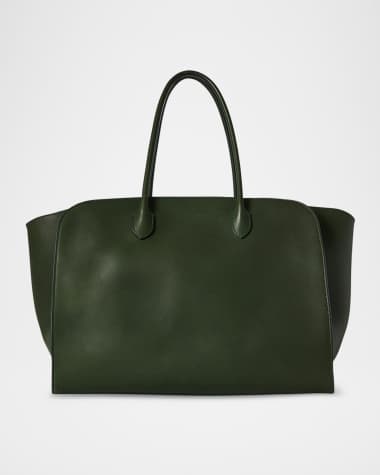 THE ROW Marlo 17 Tote Bag in Saddle Leather