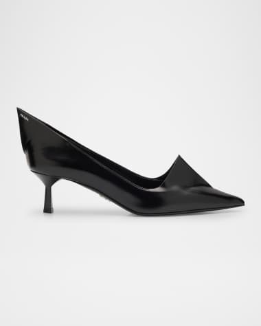 Prada Modellerie Spiked Leather Pumps
