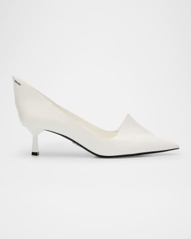 Prada Modellerie Spiked Leather Pumps