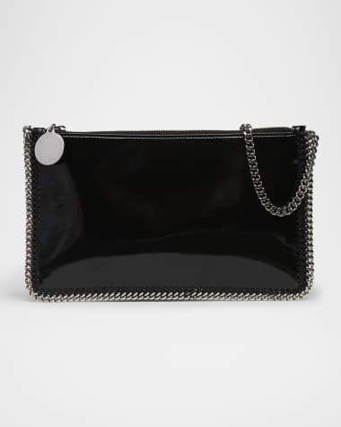 Stella McCartney Falabella Crinkled Patent Pochette Shoulder Bag
