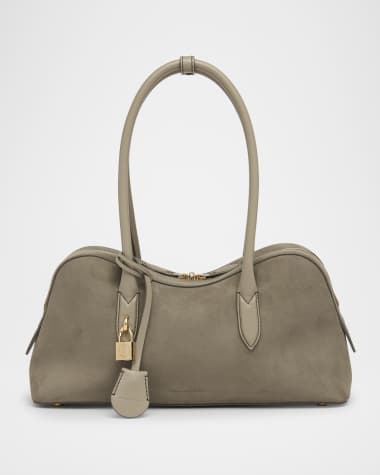 Stella McCartney Zip Alter Suede Shoulder Bag