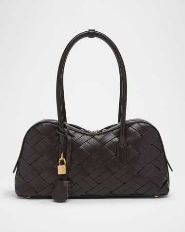 Stella McCartney Ryder Woven Vegan Leather Shoulder Bag