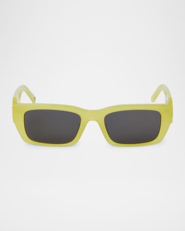 Palm Angels Men's Palm Acetate Rectangle Sunglasses