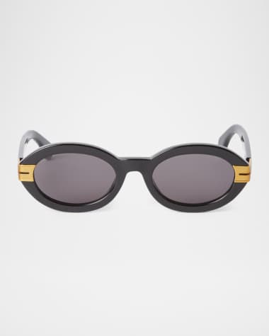 Palm Angels Men's Harmony Acetate Oval Sunglasses