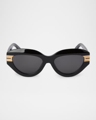 Palm Angels Men's Miracle Acetate and Metal Cat-Eye Sunglasses
