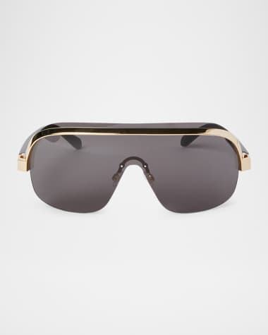 Palm Angels Men's King Acetate and Metal Shield Sunglasses
