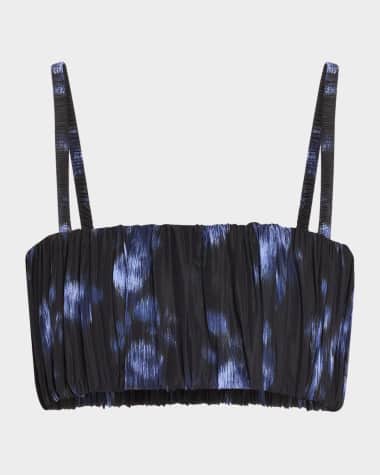 Michael Kors Collection Gathered Bralette Top