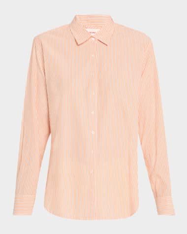 Xirena Beau Striped Button-Down Cotton Shirt