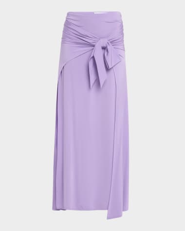 Rabanne Wrap-Front Maxi Skirt