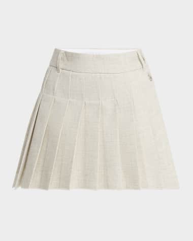 Rabanne Pleated Button-Down Mini Skirt