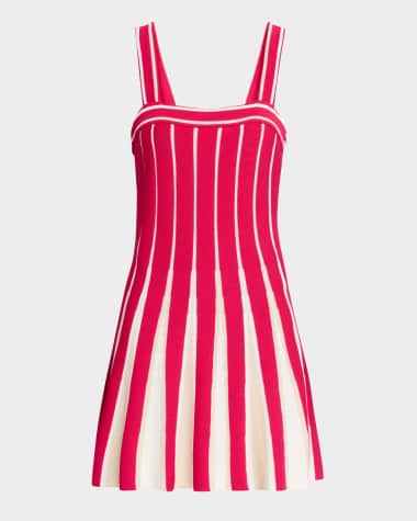 Ramy Brook Eloise Striped Knit Mini Dress