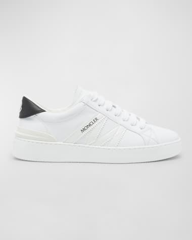 Moncler Monaco M Leather Low-Top Sneakers