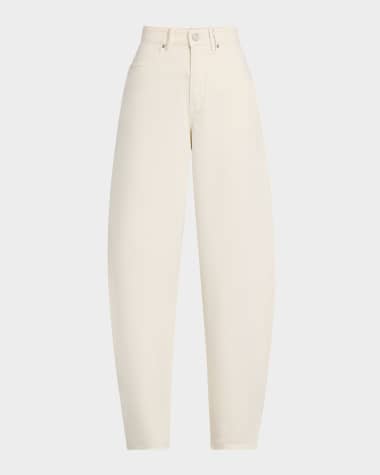 PURPLE Rhinestone-Embellished Barrel Jeans