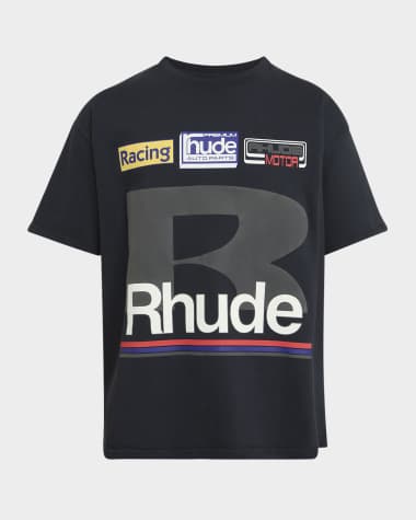 Rhude Men's Racing Patch-Print T-Shirt