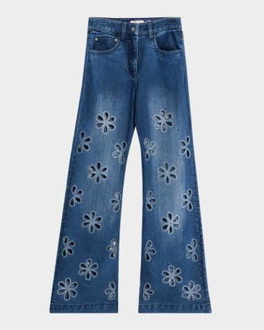 Ramy Brook Zora Embellished Floral Cutout Jeans