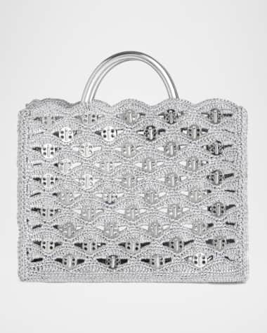 Rabanne Cabas Metallic Disc Tote Bag