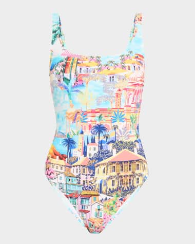Johnny Was Cannes Tank One-Piece Swimsuit