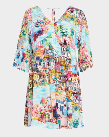 Johnny Was Cannes A-Line Mini Dress