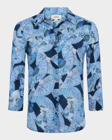 L'Agence Camille Button-Front Blouse