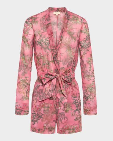 L'Agence Kesi Print Arabell Romper