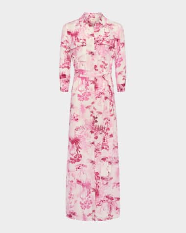 L'Agence Cameron Maxi Shirtdress