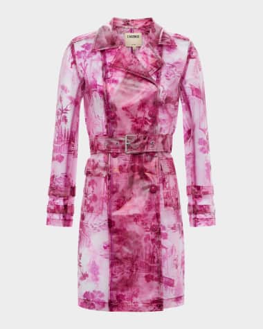 L'Agence Safiya Transparent Raincoat