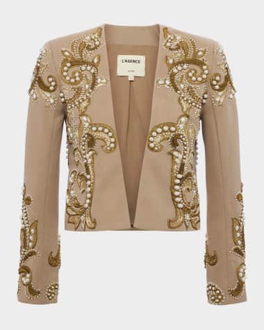 L'Agence Remini Embroidered Jacket